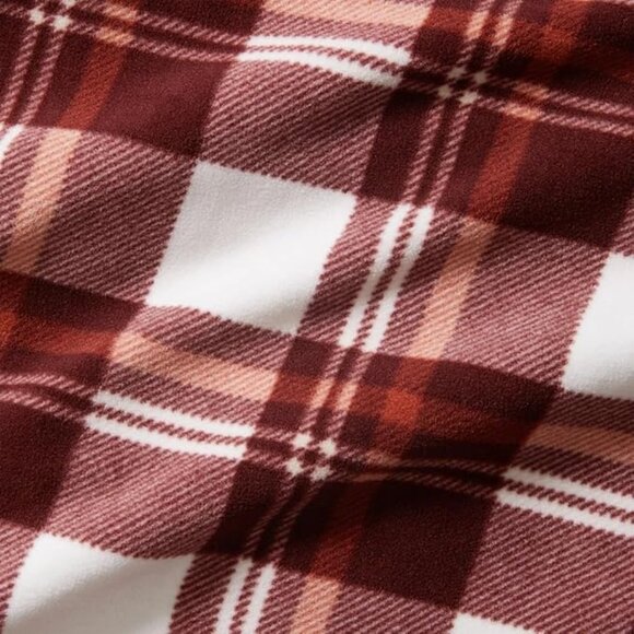 NWT Eddie Bauer Women's Microfleece Shirt Jacket Brown Check Size 2XL $75 H315 - Picture 5 of 5